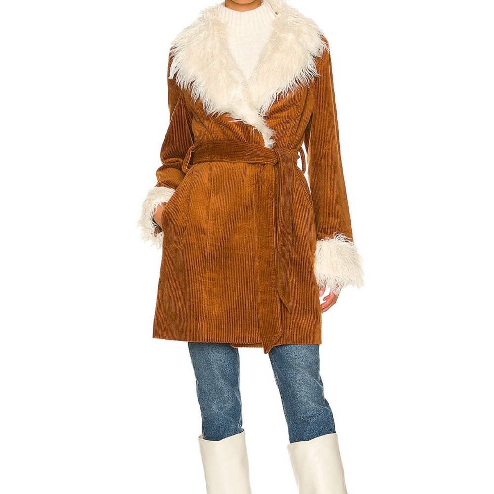 Brown midi jacket